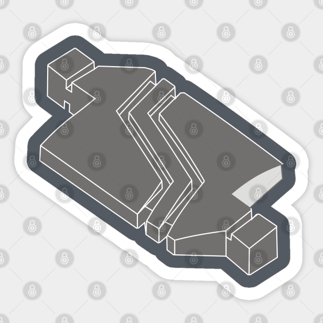 Replicator block Sticker by tomperys